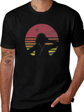 DJ Sunset Graphic T-Shirt - Black