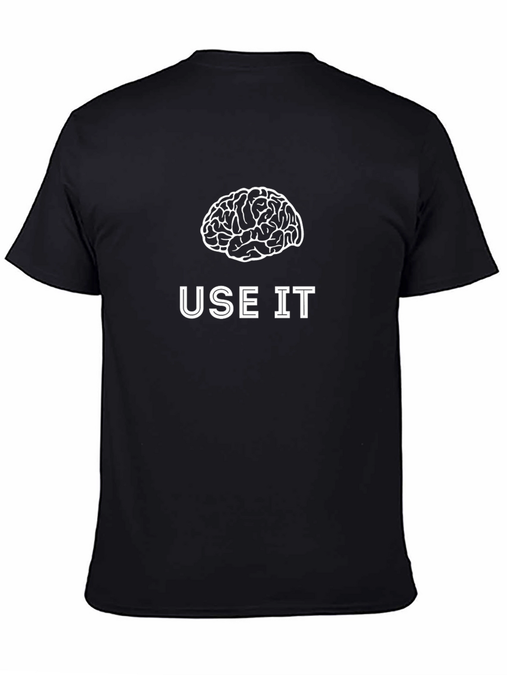 Use It Brain T-Shirt - Mens Black Graphic Tee