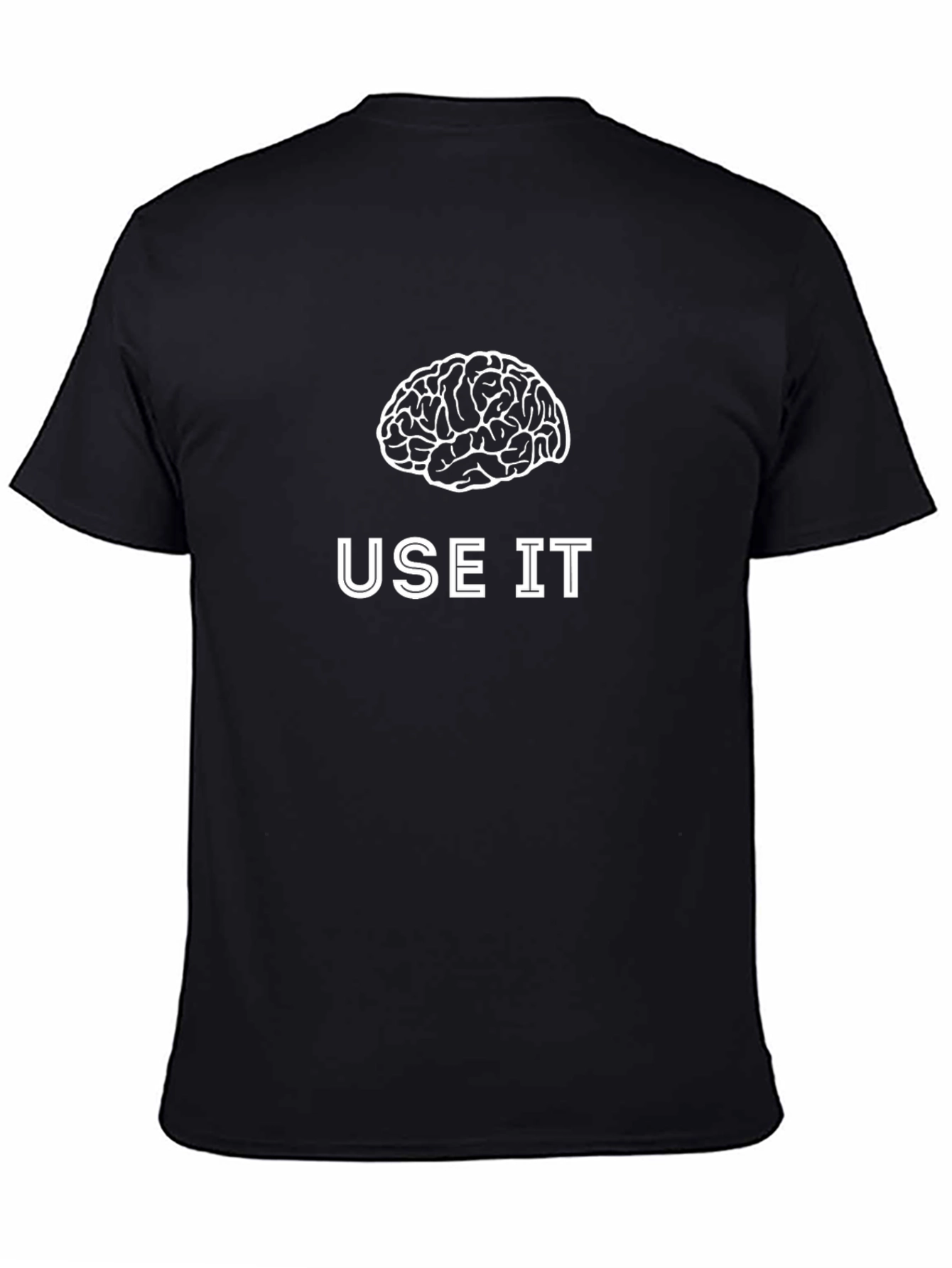 Use It Brain T-Shirt - Mens Black Graphic Tee