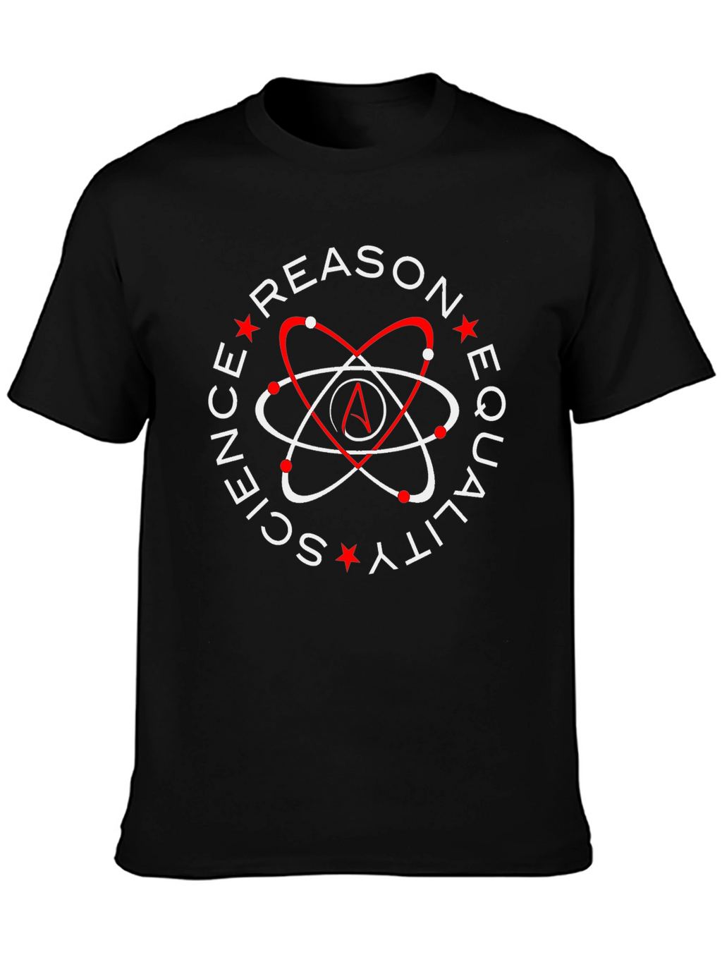Atheist Symbol T-Shirt - Reason Science Equality Design