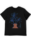 Floral Vase Graphic T-Shirt - Modern Art Tee
