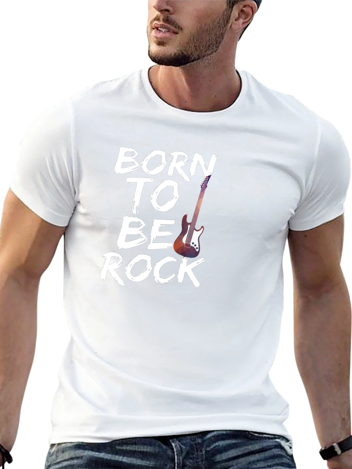 Born To Be Rock Graphic Tee - Black