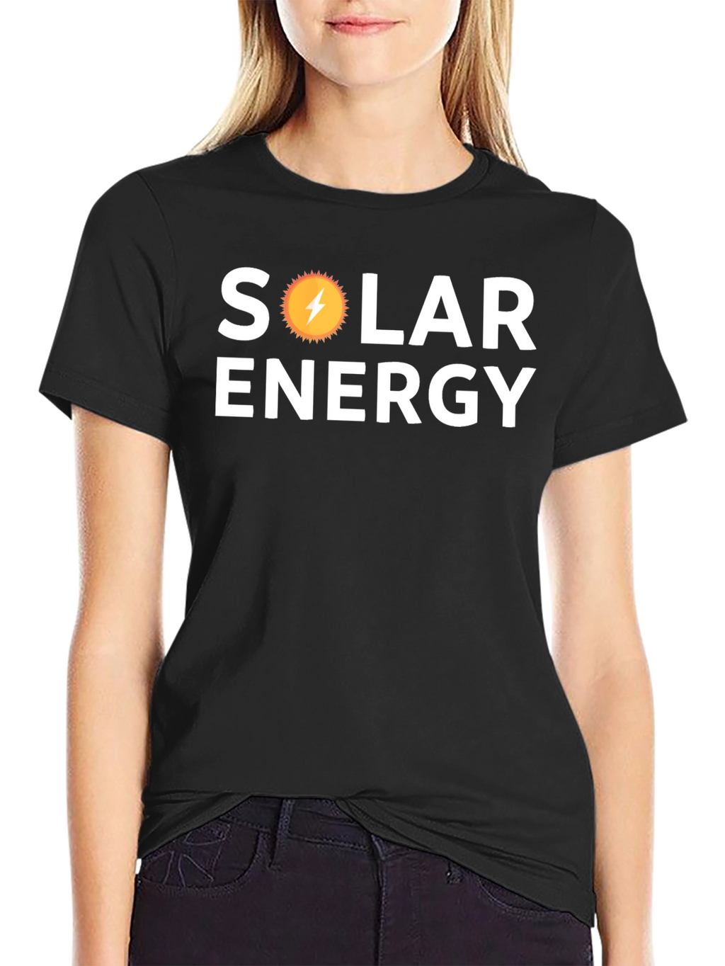Solar Energy T-Shirt - Black Cotton Graphic Tee