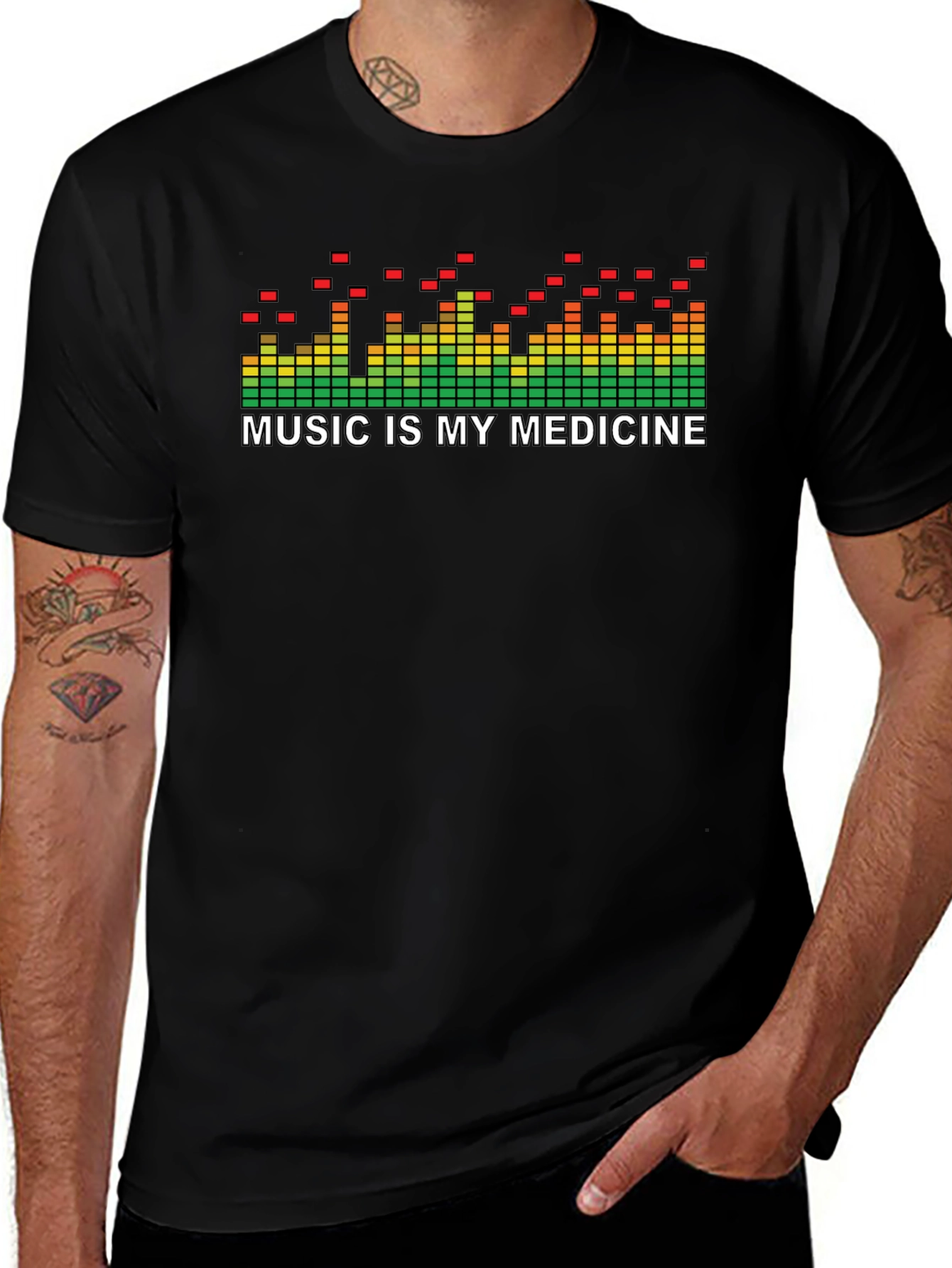 Music is My Medicine T-Shirt - Soundwave Graphic