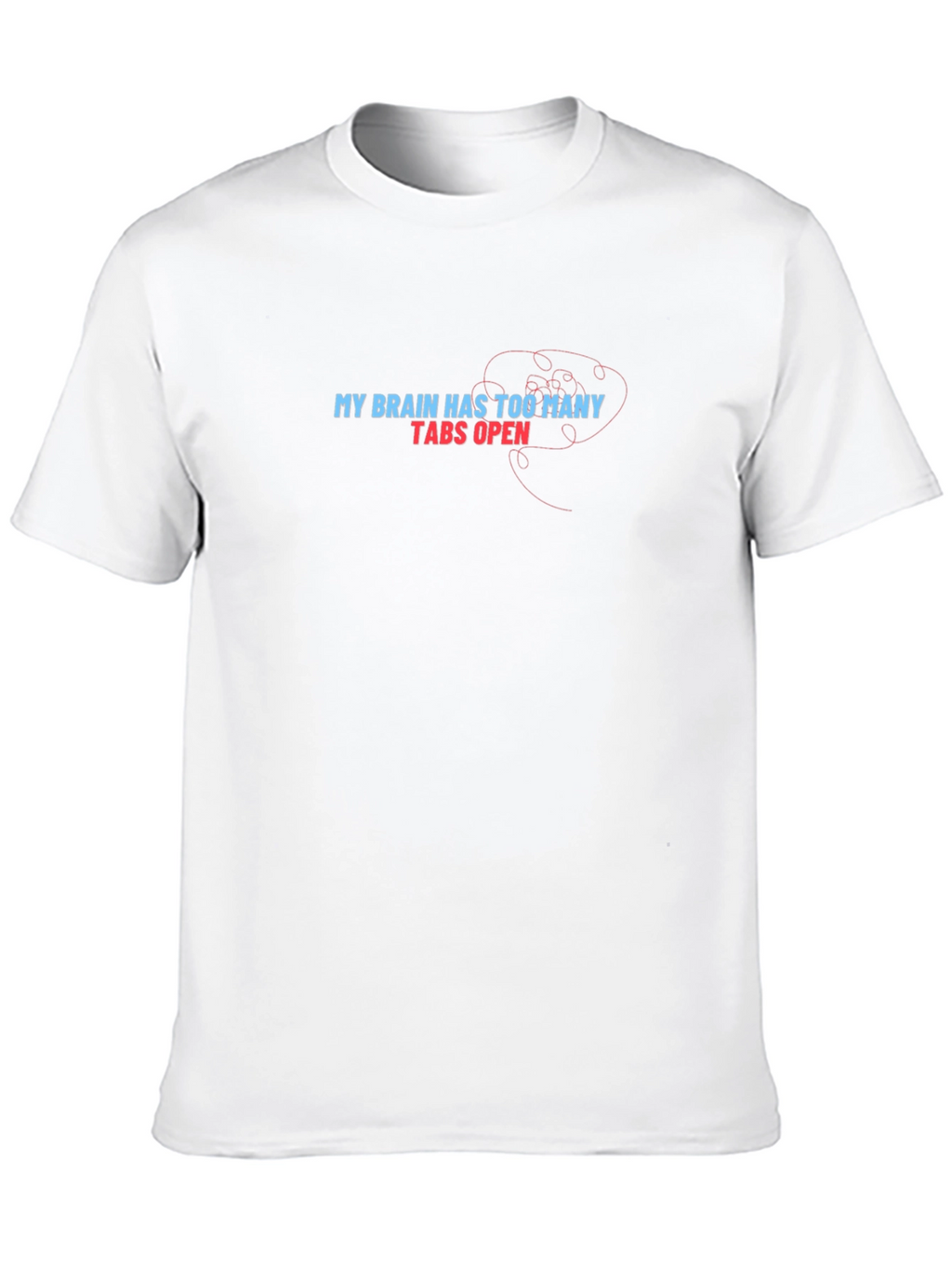 Brain Overload Graphic Tee - Funny Slogan T-Shirt