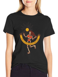 Girls Just Wanna Have Sun Black Graphic Tee