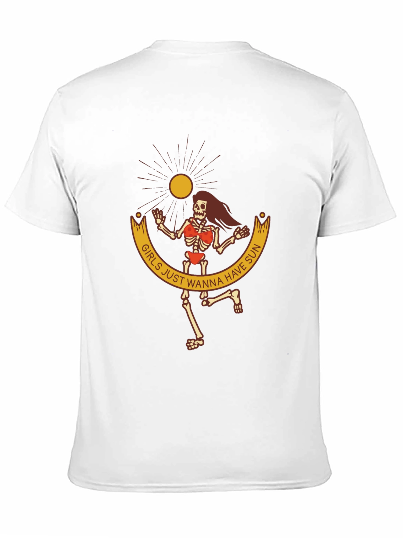 Girls Just Wanna Have Sun Black Graphic Tee