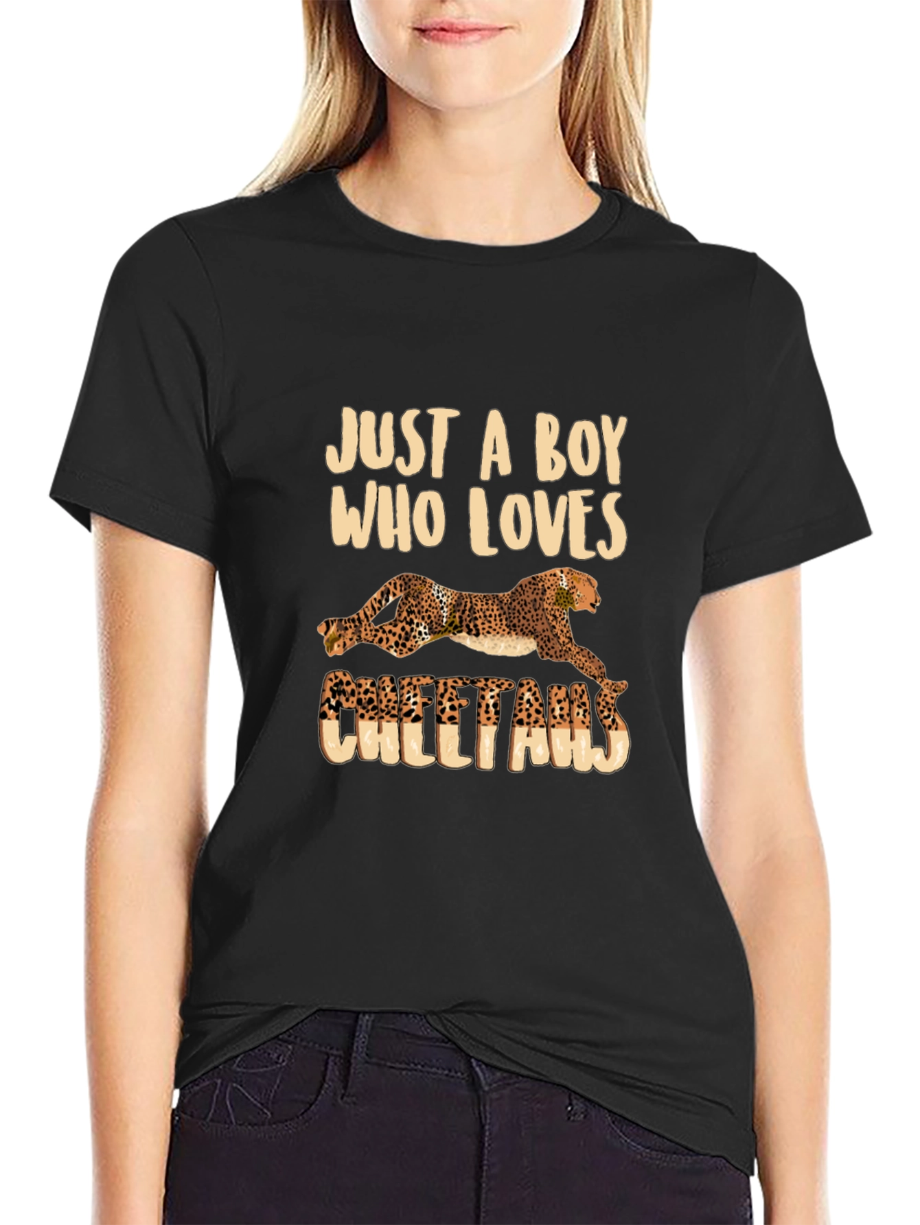 Cheetah Lovers T-Shirt - Just a Boy Who Loves Cheetahs!