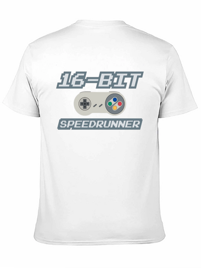 16-Bit Speedrunner Graphic T-Shirt - Retro Gaming Tee