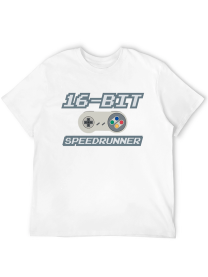 16-Bit Speedrunner Graphic T-Shirt - Retro Gaming Tee