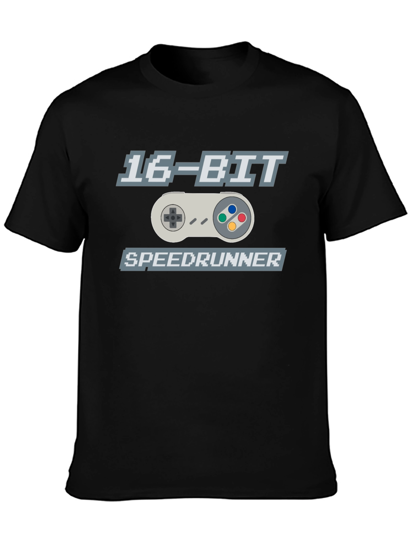 16-Bit Speedrunner Graphic T-Shirt - Retro Gaming Tee