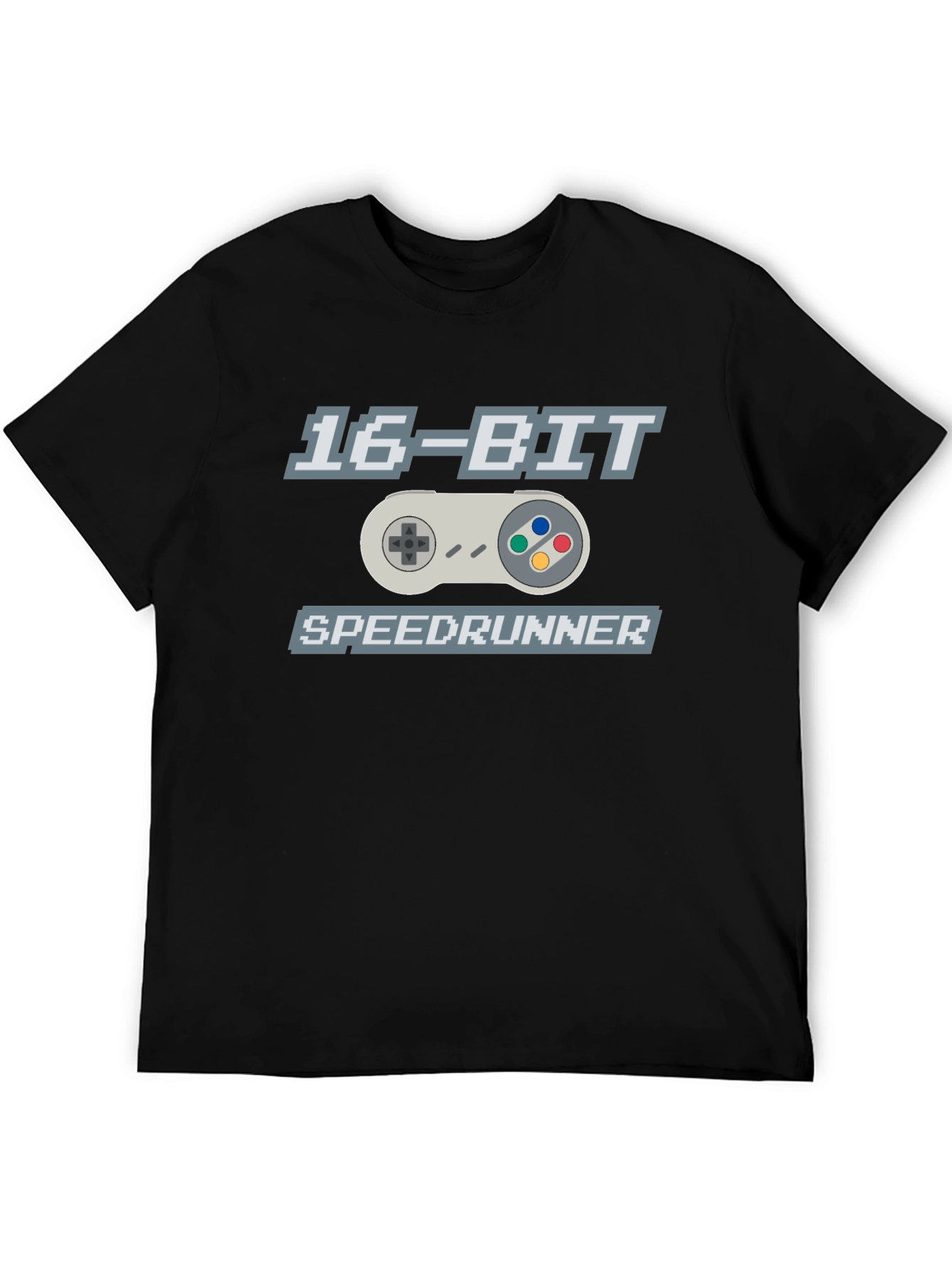 16-Bit Speedrunner Graphic T-Shirt - Retro Gaming Tee