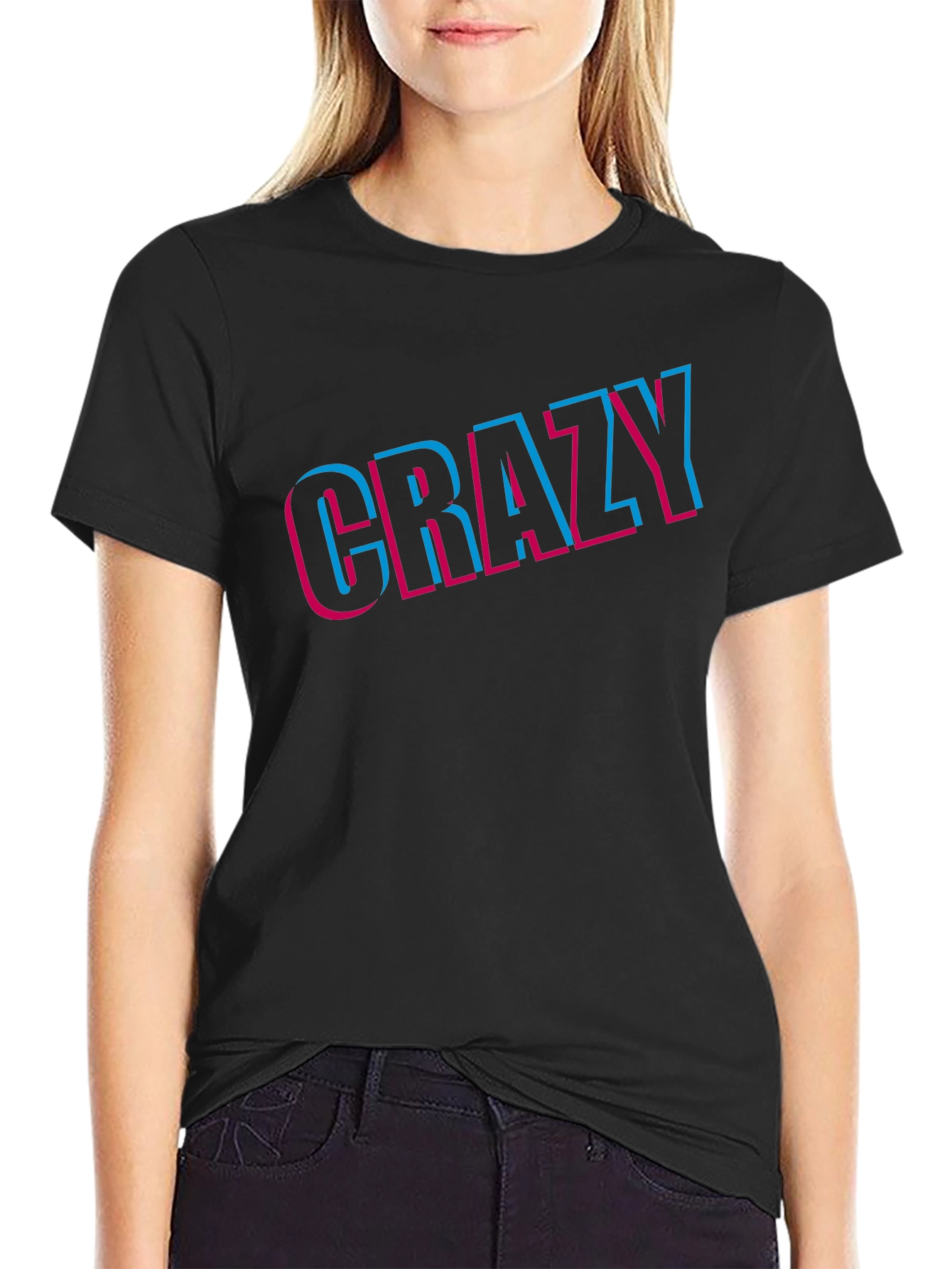 Crazy Graphic Tee - Bold Statement T-Shirt