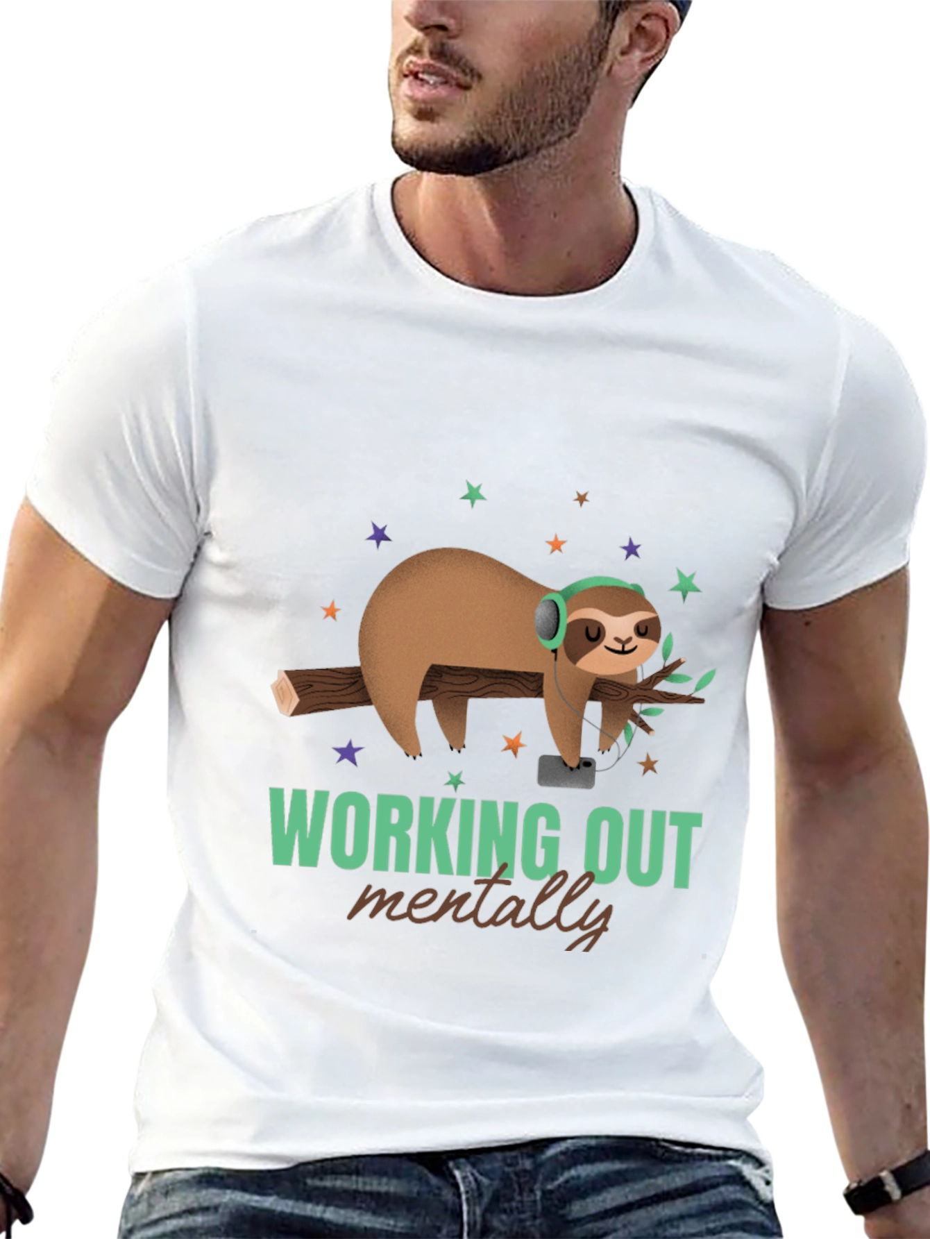 Relaxed Sloth T-Shirt - Working Out Mentally Tee
