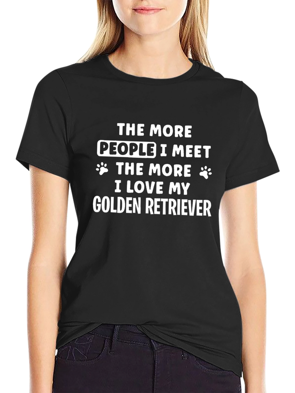Golden Retriever Lover Black T-Shirt
