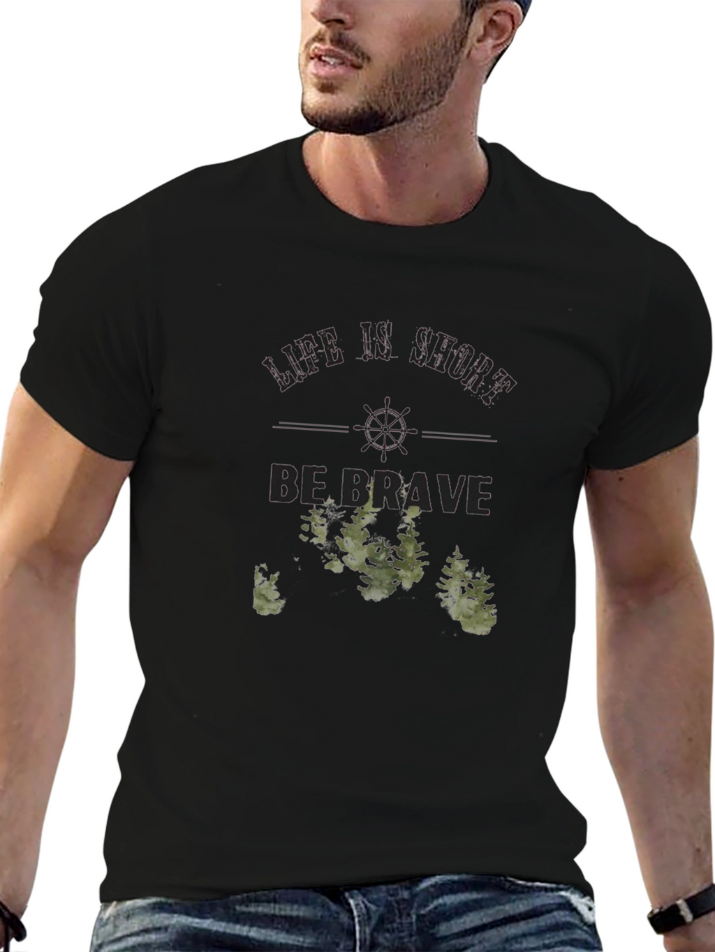 Life is Short Be Brave Graphic Tee