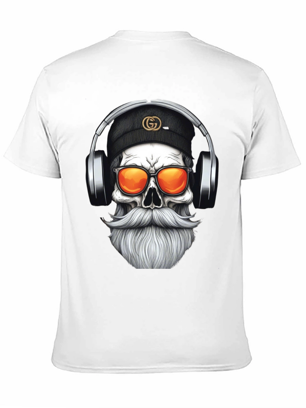 Skull DJ Graphic Tee - Black Fashion T-Shirt