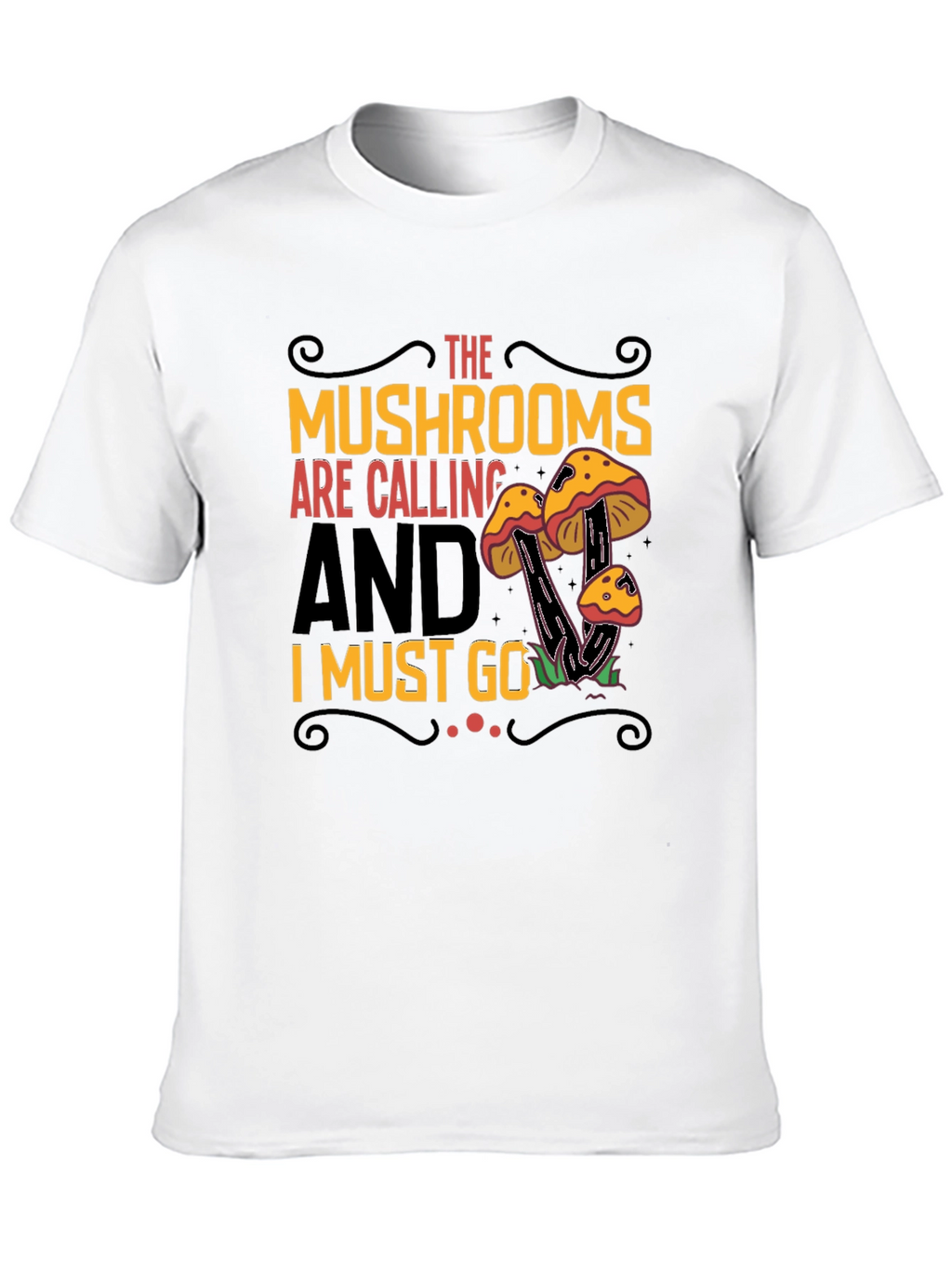 Mushroom Calling Graphic Tee - Nature Lovers Shirt