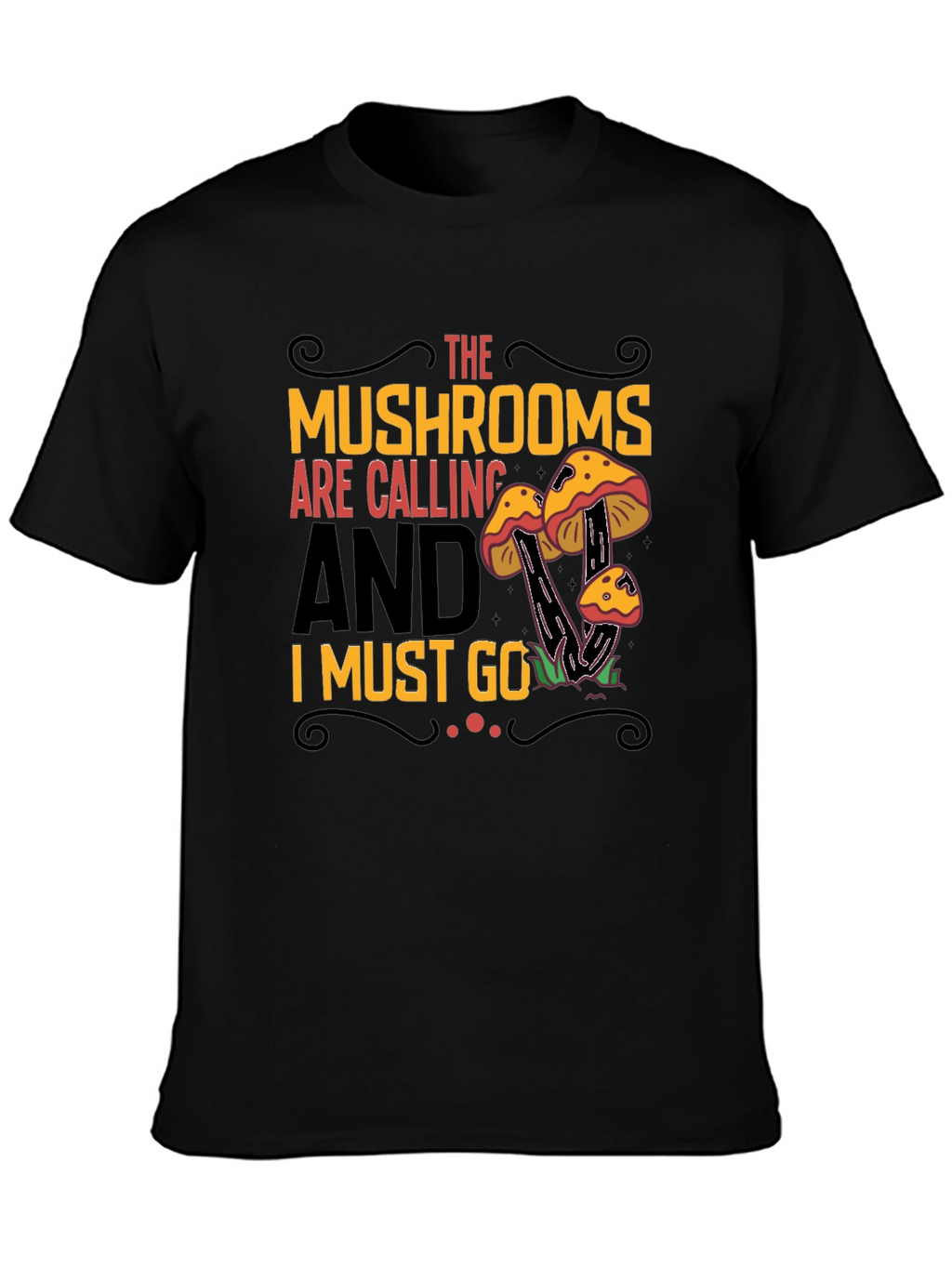 Mushroom Calling Graphic Tee - Nature Lovers Shirt