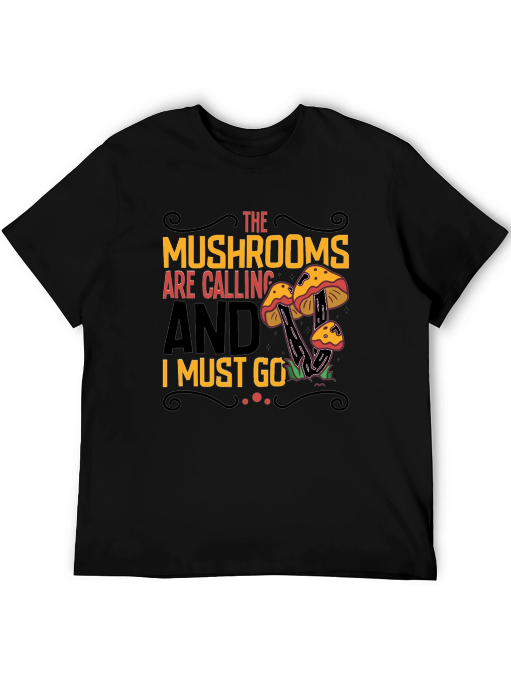 Mushroom Calling Graphic Tee - Nature Lovers Shirt