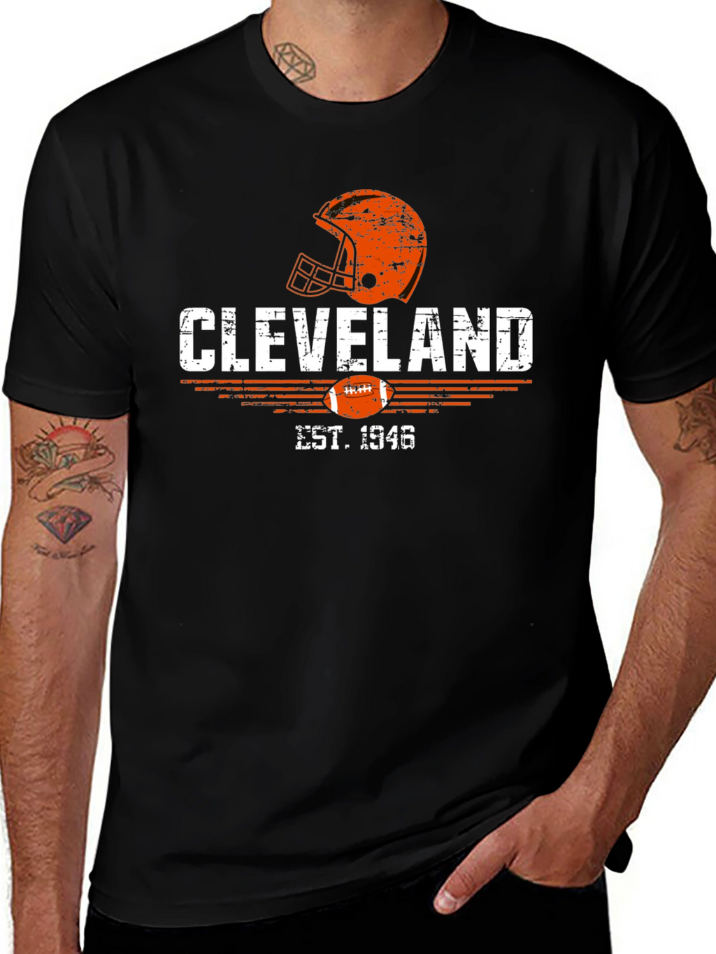 Cleveland Est. 1946 Football Helmet T-Shirt