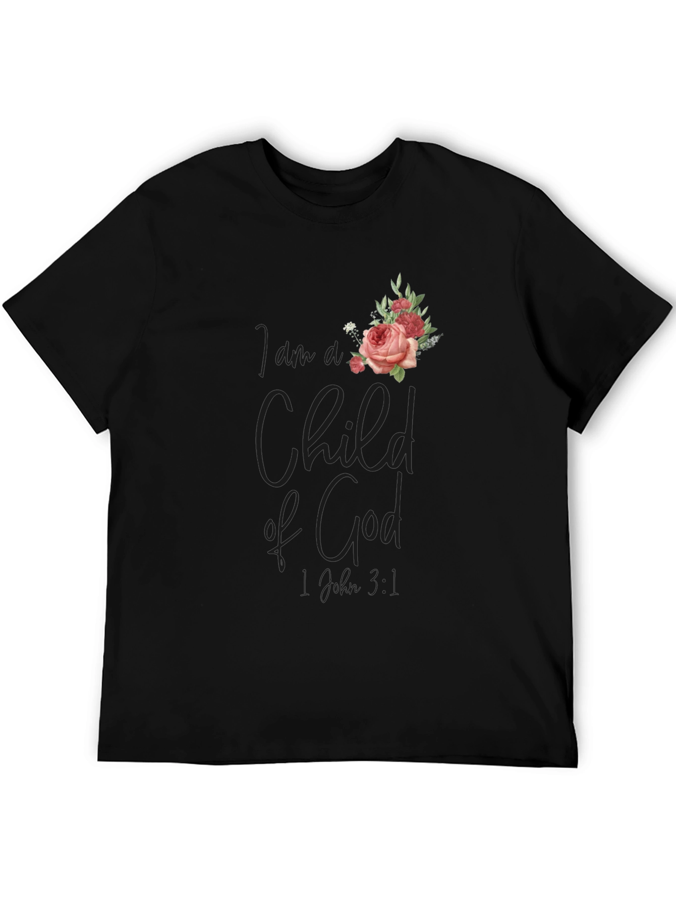 Child of God Floral Tee - Stylish Christian Apparel