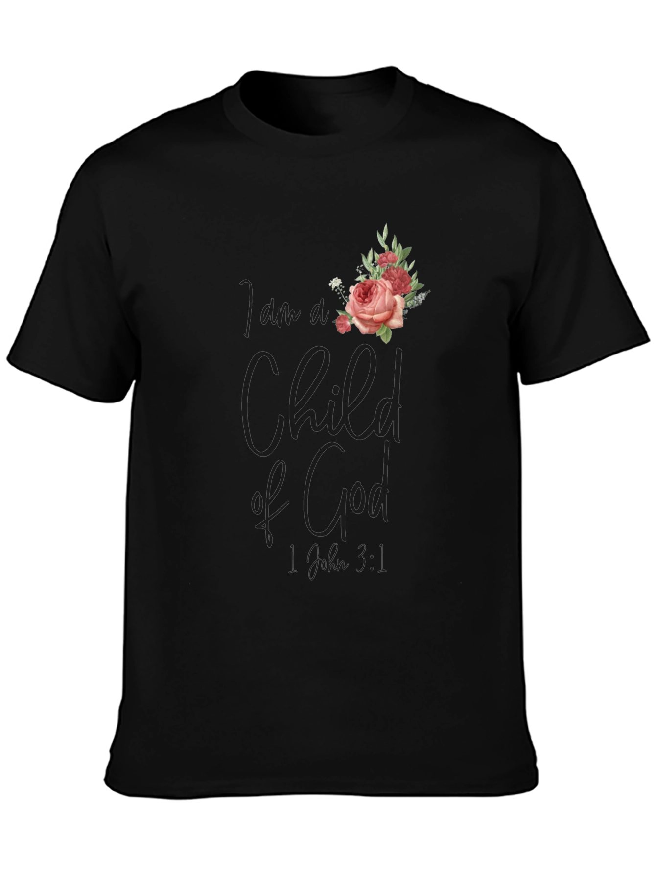 Child of God Floral Tee - Stylish Christian Apparel