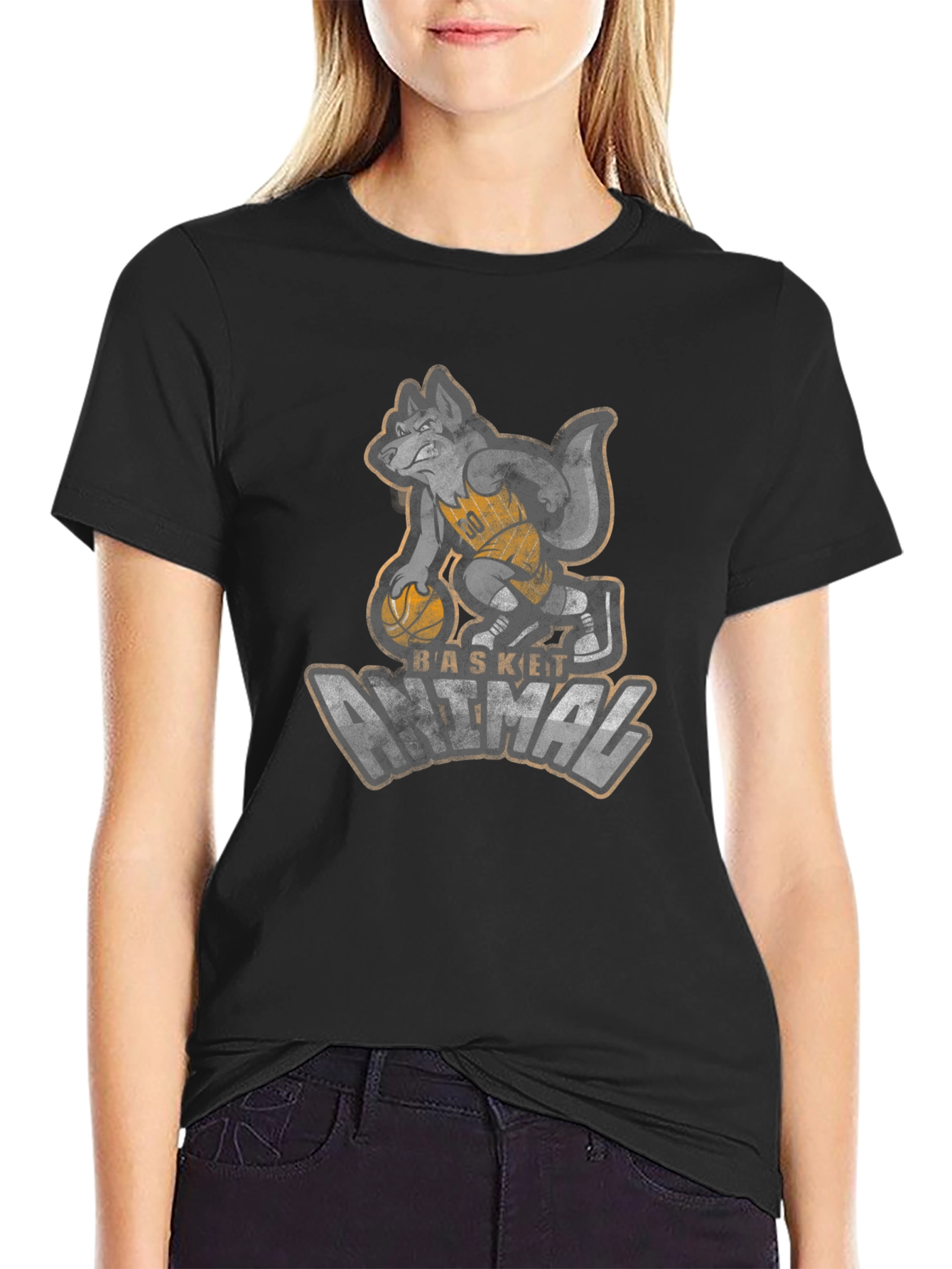 Basketball Animal Graphic Tee