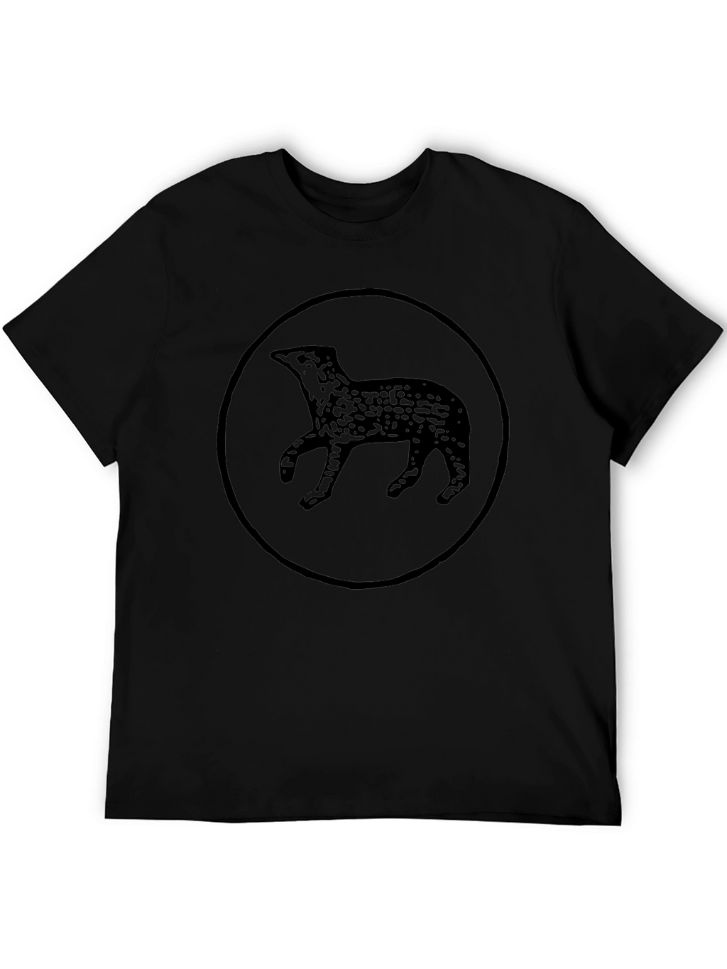 Mens Black Graphic Tee - Otter Design