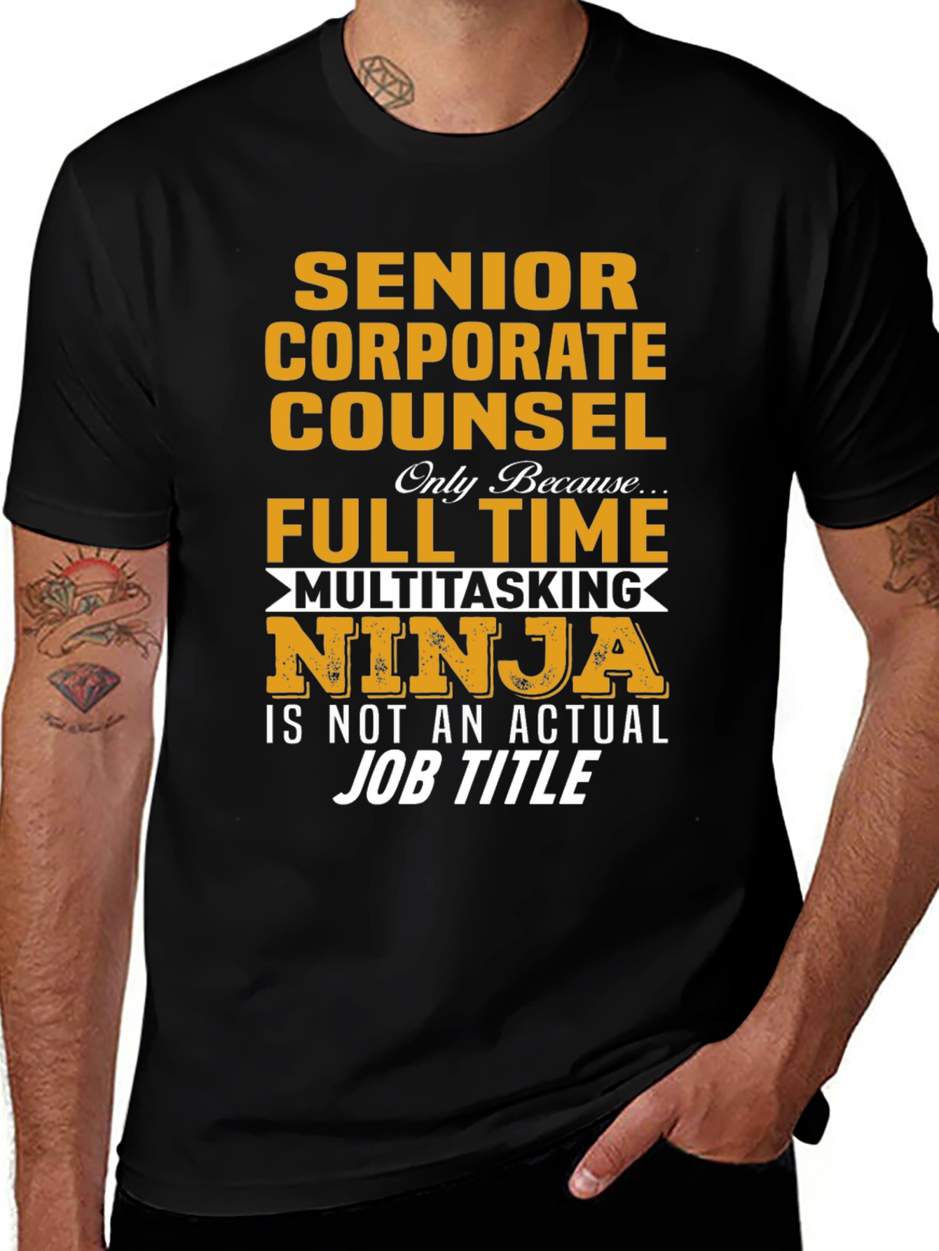 Senior Corporate Counsel T-Shirt - Ninja Job Title