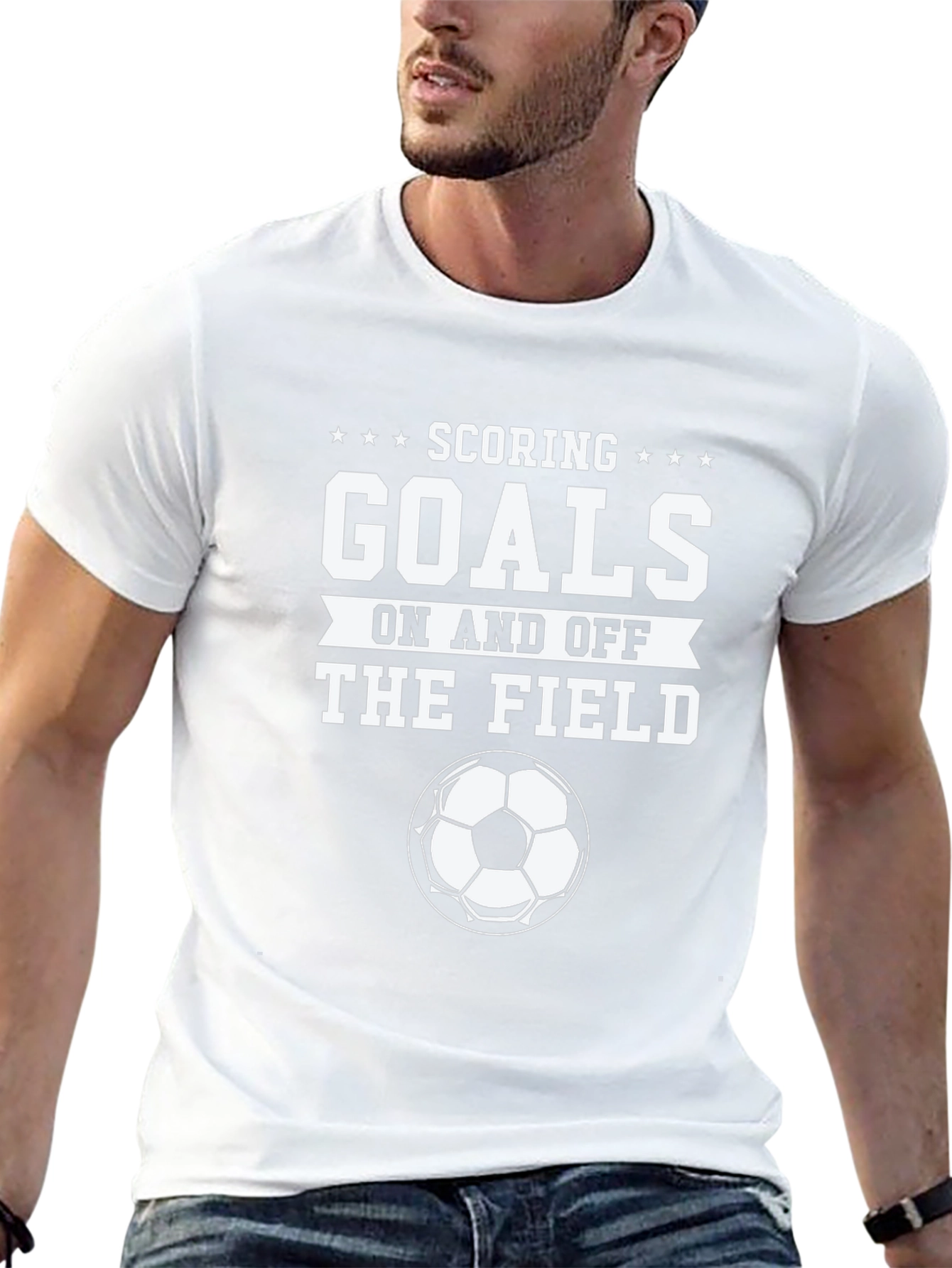 Scoring Goals Soccer T-Shirt - Black