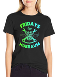 Fridays for Hubraum Black Graphic Tee