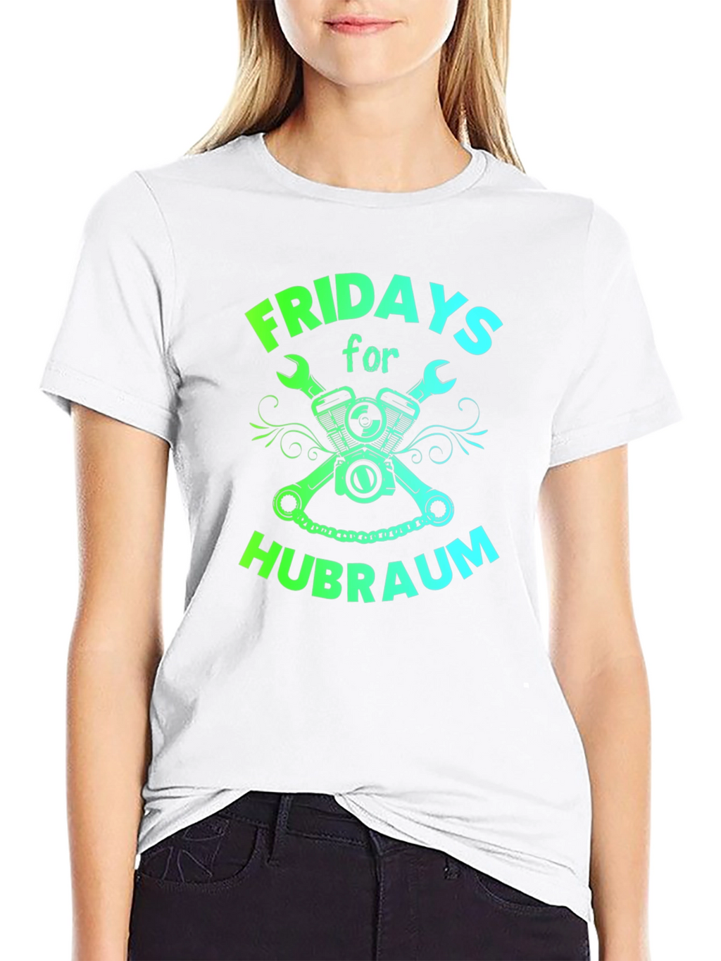 Fridays for Hubraum Black Graphic Tee