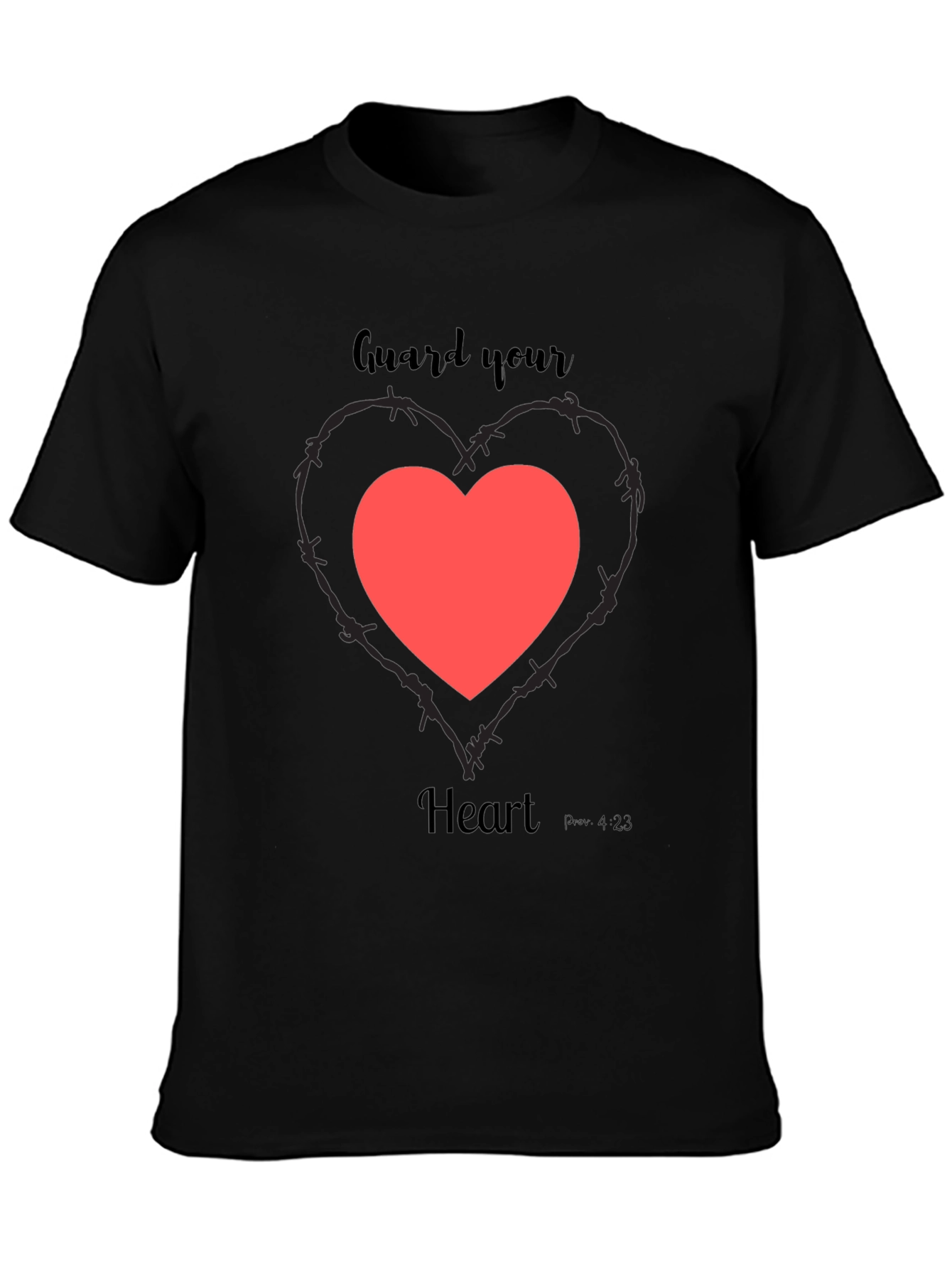 Guard Your Heart Graphic Tee - Black