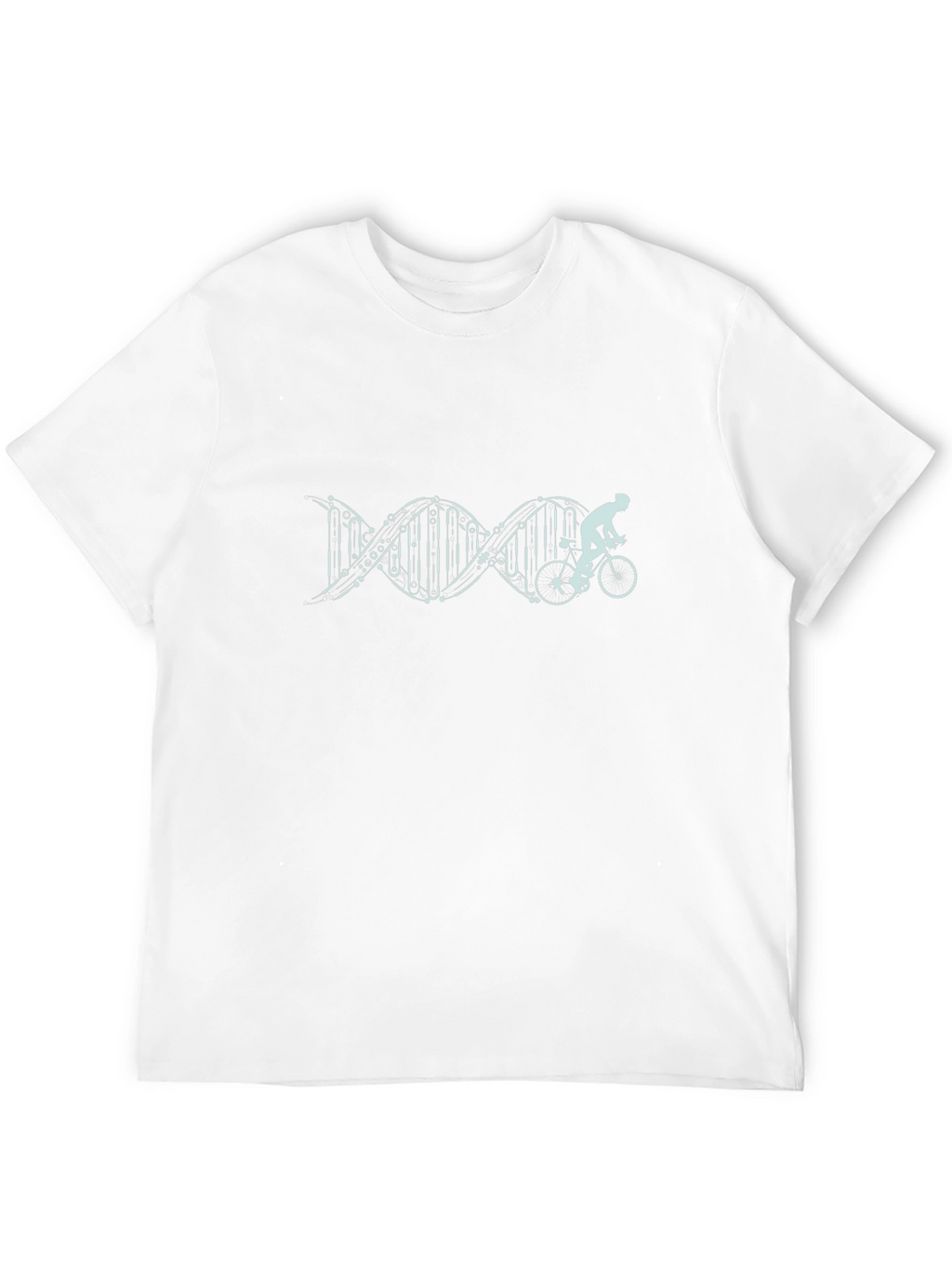 Cycling DNA Graphic Tee - Black Cotton Shirt