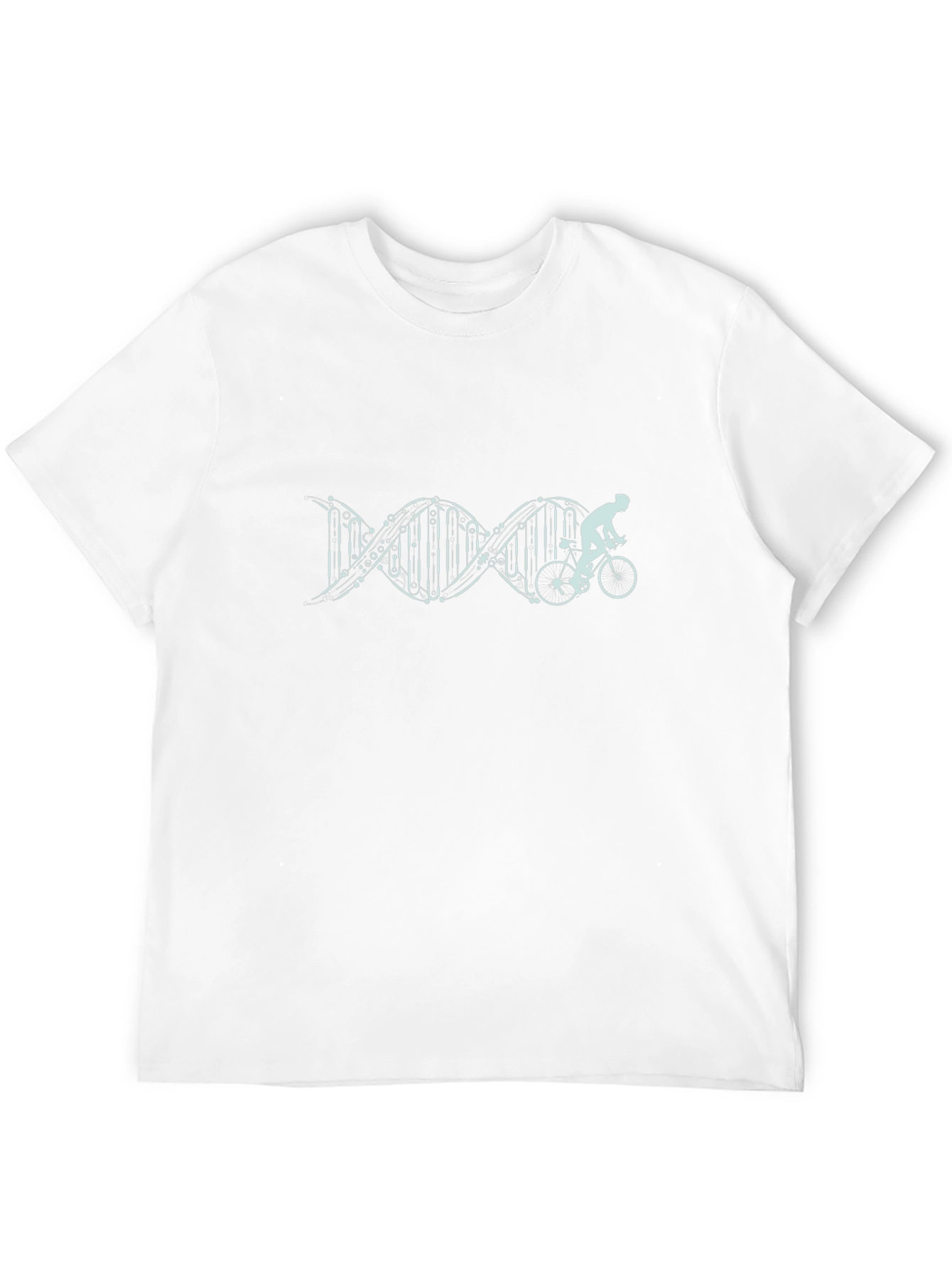 Cycling DNA Graphic Tee - Black Cotton Shirt