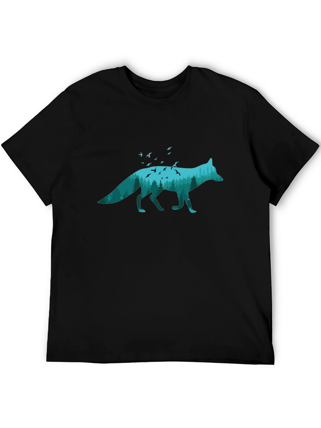 Nature Fox Graphic Tee - Unique Wildlife Shirt