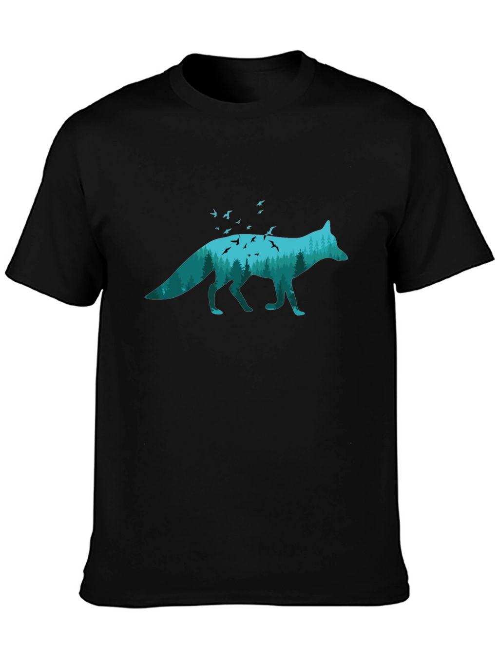 Nature Fox Graphic Tee - Unique Wildlife Shirt