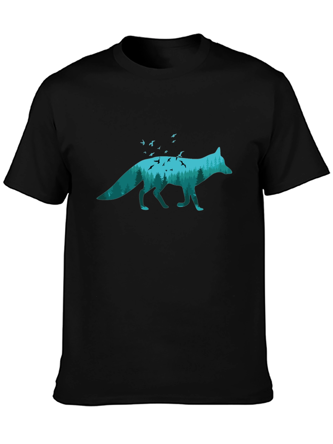 Nature Fox Graphic Tee - Unique Wildlife Shirt