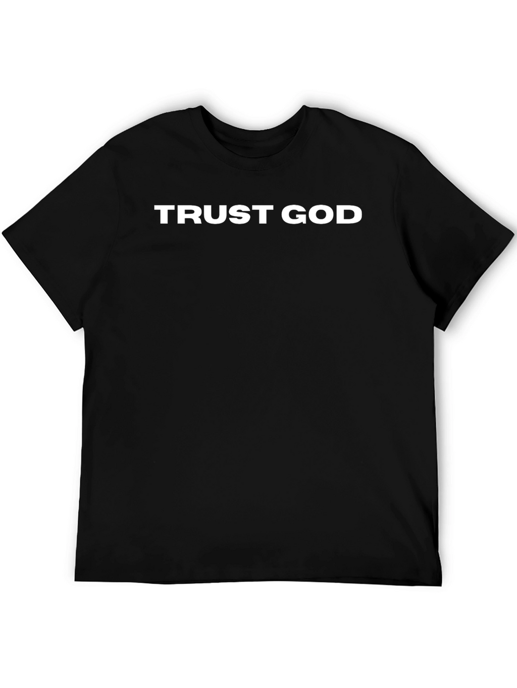 Trust God Black Graphic T-Shirt
