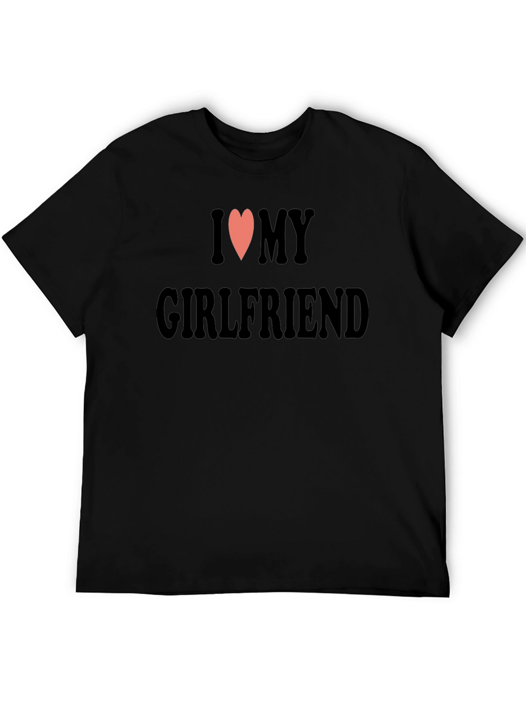 I Heart My Girlfriend Black T-Shirt