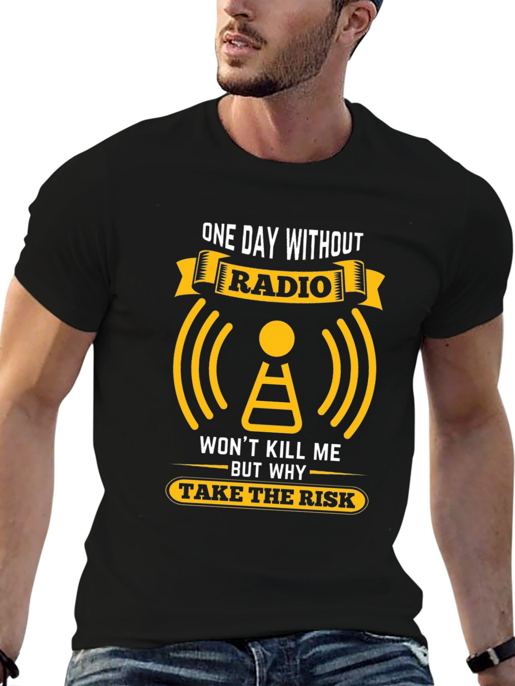 Radio T-Shirt: One Day Without Radio Graphic Tee
