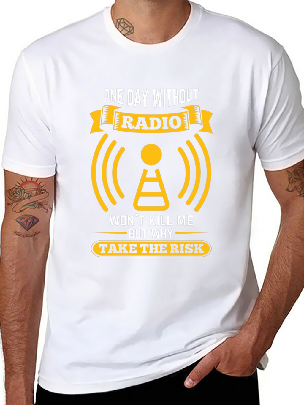 Radio T-Shirt: One Day Without Radio Graphic Tee