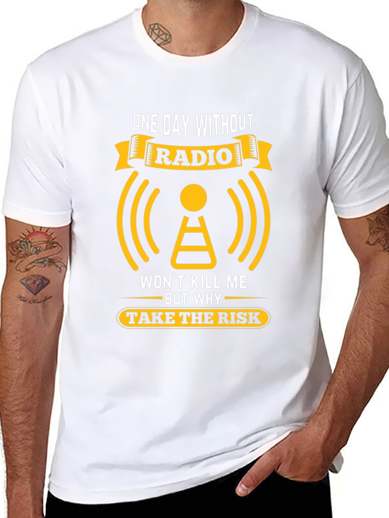 Radio T-Shirt: One Day Without Radio Graphic Tee