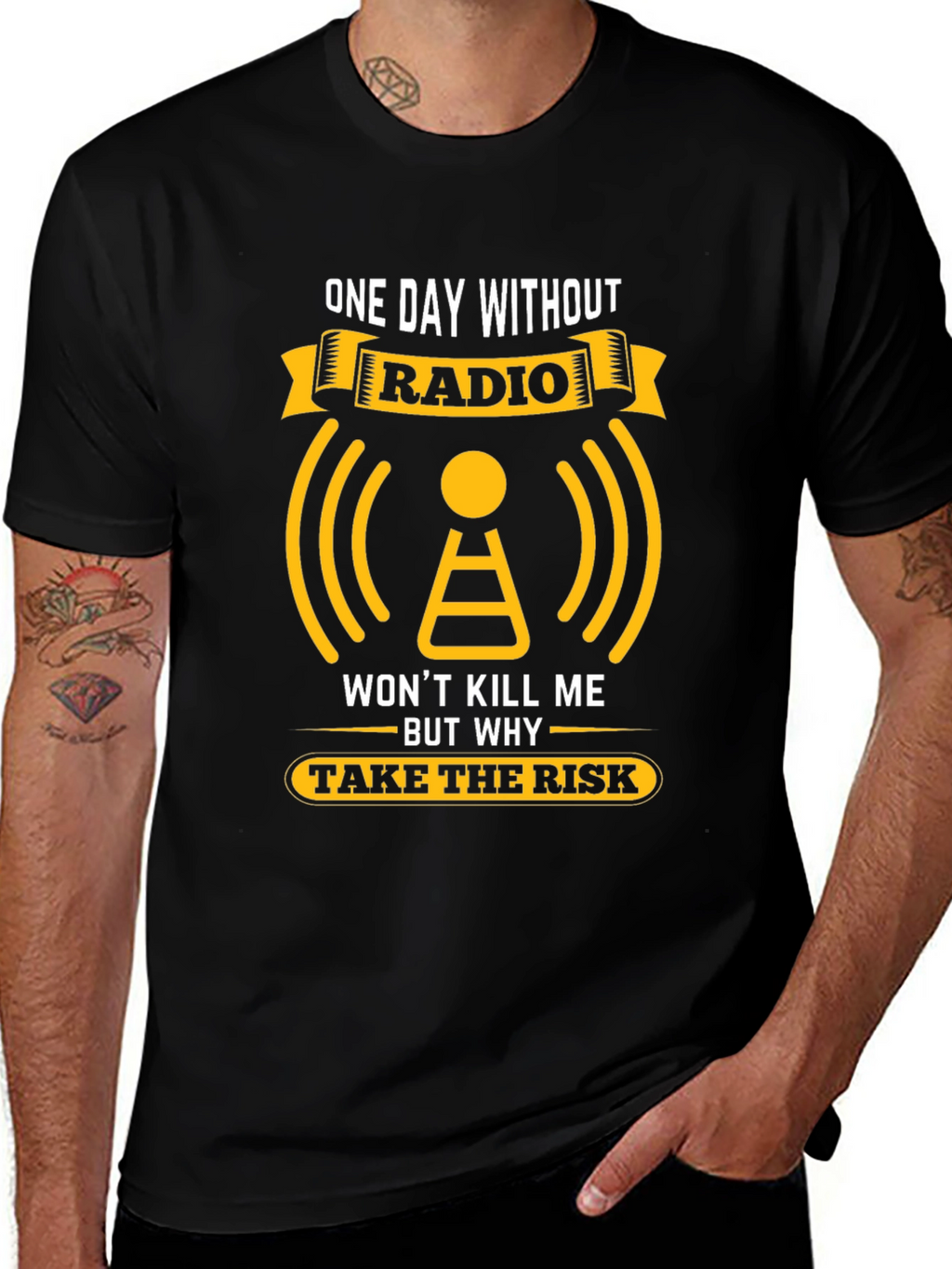 Radio T-Shirt: One Day Without Radio Graphic Tee