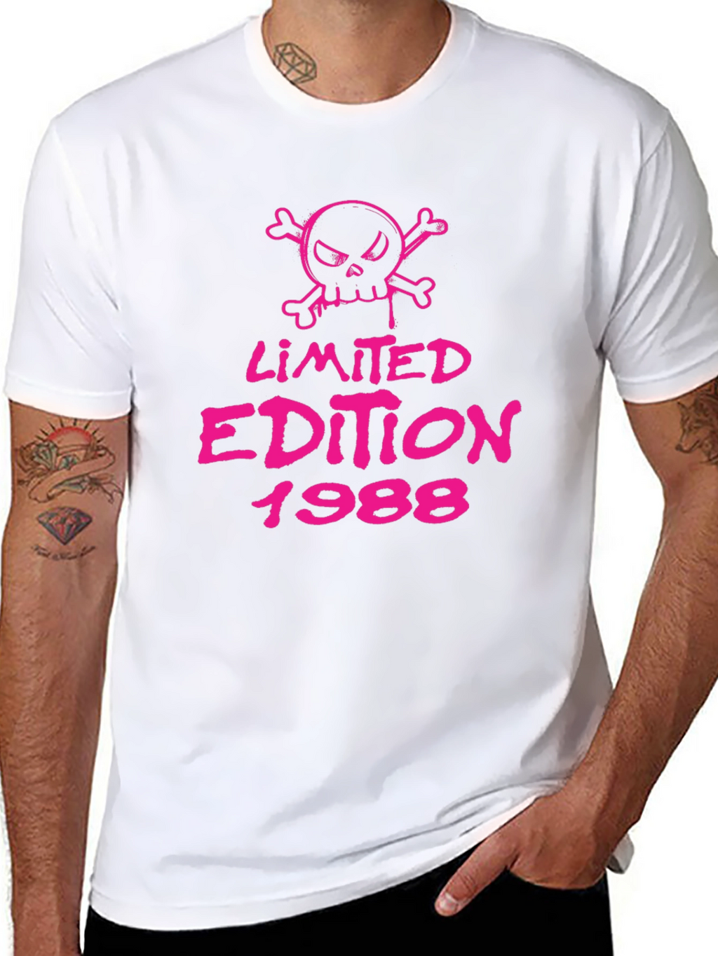 Limited Edition 1988 Skull Graphic Tee - Black