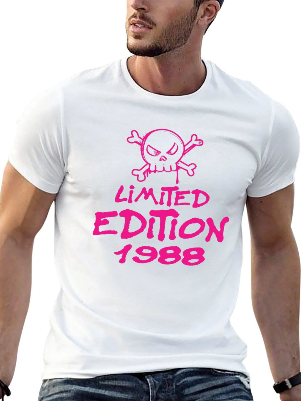 Limited Edition 1988 Skull Graphic Tee - Black