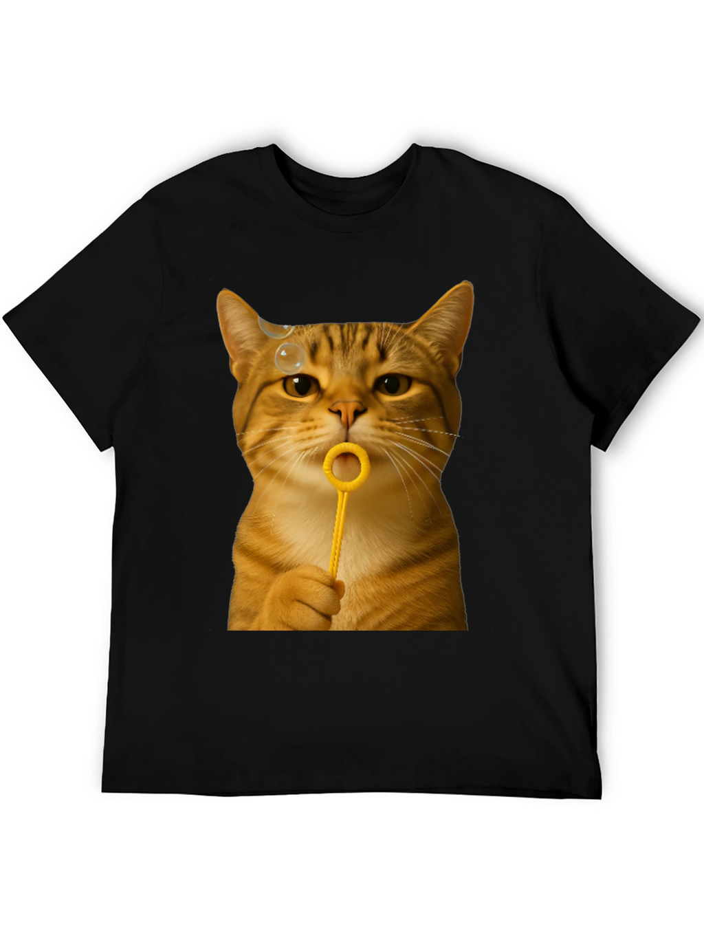 Cat Blowing Bubbles Graphic Tee - Unisex