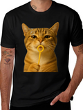 Cat Blowing Bubbles Graphic Tee - Unisex
