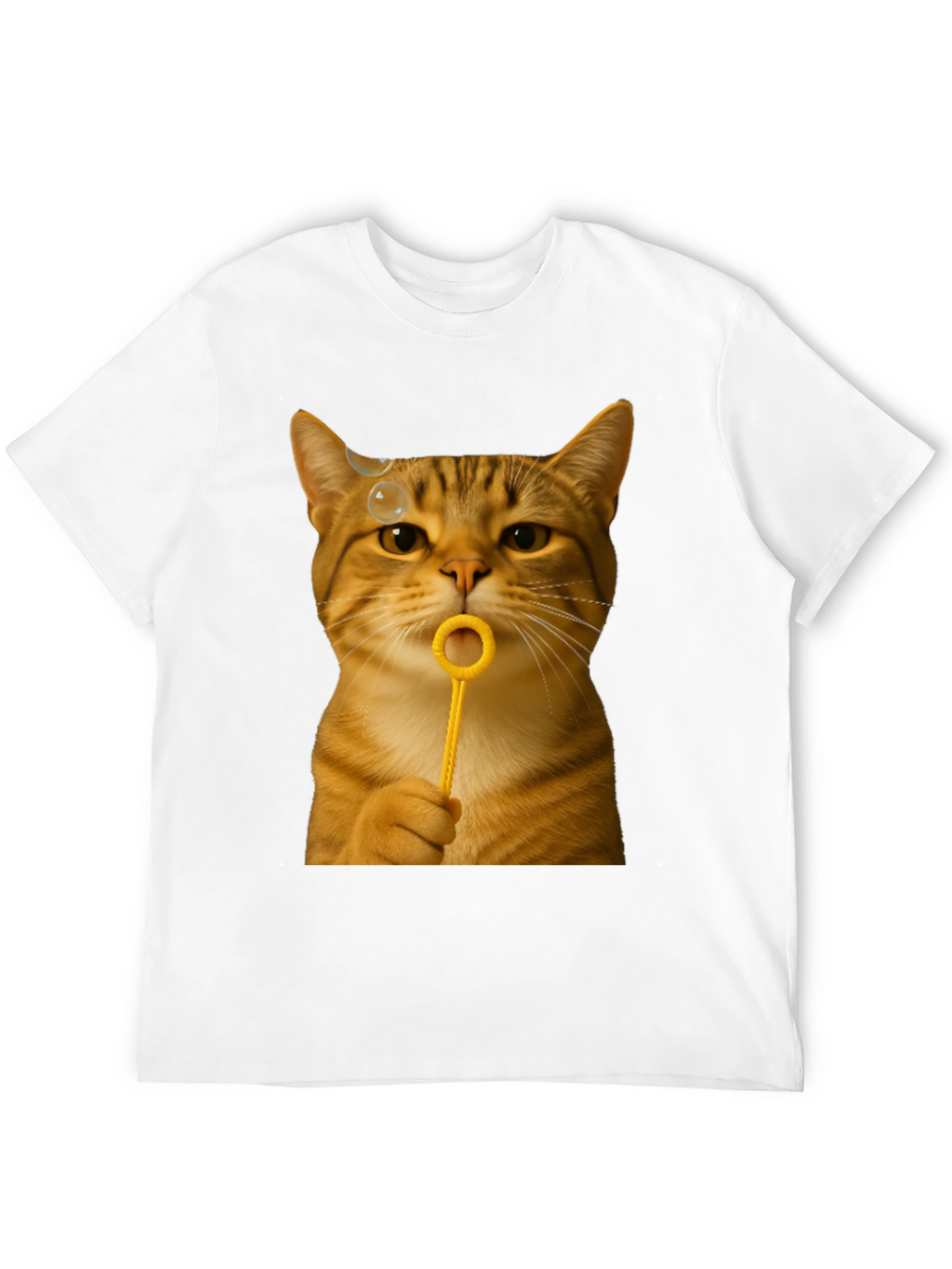 Cat Blowing Bubbles Graphic Tee - Unisex